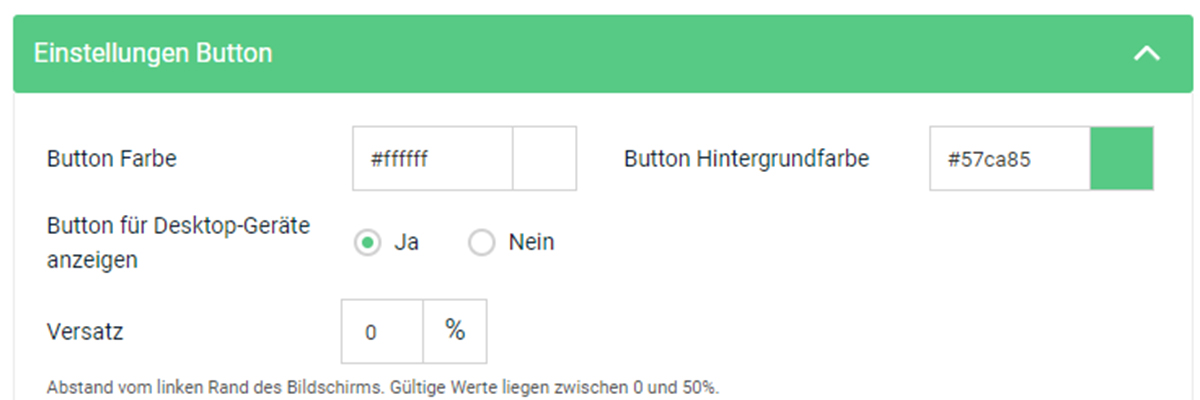 In Ihrem AdSimple Consent Manager können Sie den Button individuell anpassen.